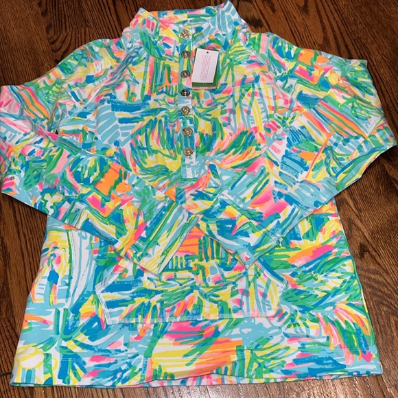 Lilly Pulitzer UPF 50+ Captain Popover in Multi Sea Salt & Sun Size Large NWT - Picture 4 of 10